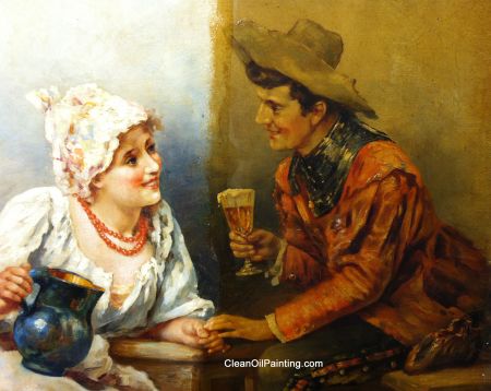 6 Oil Painting Cleaning Before+After